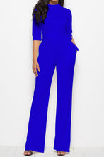 Load image into Gallery viewer, Tie-Waist Half Sleeve Jumpsuit
