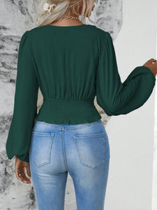 Sassy Balloon Sleeve Blouse