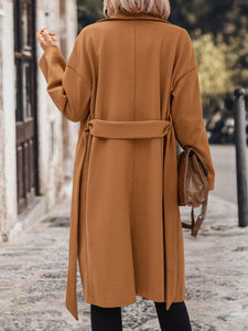 Caramel Tie Waist Coat