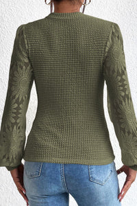 Sassy Ivory Lace Long Sleeve Top