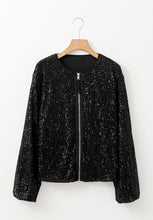 Load image into Gallery viewer, Sequin Long Sleeve Jacket
