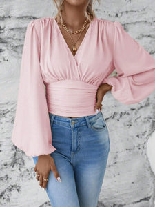 Sassy Balloon Sleeve Blouse