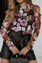 Load image into Gallery viewer, Sassy Floral Mesh Top
