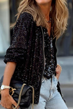 Load image into Gallery viewer, Sequin Long Sleeve Jacket

