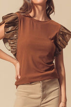Load image into Gallery viewer, Sassy Ruffled Cap Sleeve Blouse
