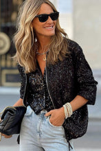 Load image into Gallery viewer, Sequin Long Sleeve Jacket
