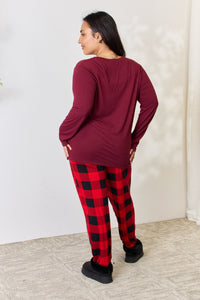Plaid Pajama Set