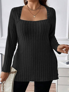 Sassy Square Long Sleeve Top