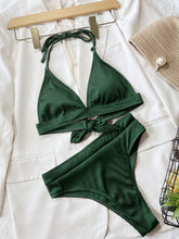 Load image into Gallery viewer, Sassy Tied Halter Neck Bikini Set
