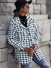 Load image into Gallery viewer, Black &amp; White Button Down Jacket
