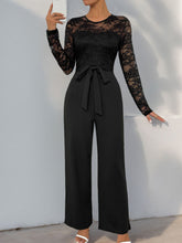 Load image into Gallery viewer, Sassy Lace Long Sleeve Jumpsuit
