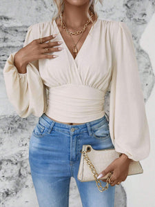 Sassy Balloon Sleeve Blouse