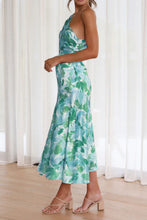 Load image into Gallery viewer, Sassy Teal Printed Single Shoulder Dress
