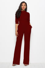 Load image into Gallery viewer, Tie-Waist Half Sleeve Jumpsuit
