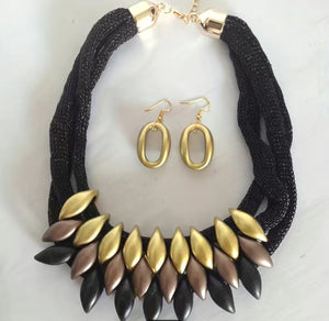 Black & Gold Necklace