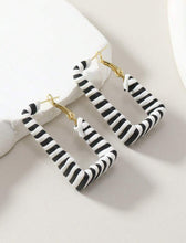 Load image into Gallery viewer, Sassy Zebra Print Earrings
