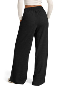 Elastic Waist Wide Leg Pants