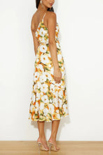 Load image into Gallery viewer, Sassy Gold Printed Single Shoulder Dress
