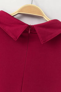 Tie-Waist Half Sleeve Jumpsuit
