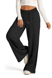Elastic Waist Wide Leg Pants