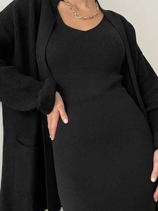 Pocketed Sweater Set