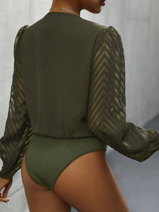 Sheer Long Sleeve Bodysuit