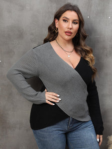 Sassy Two-Tone Sweater