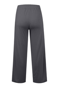 Elastic Waist Wide Leg Pants