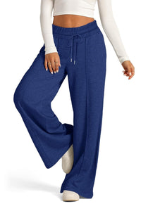 Elastic Waist Wide Leg Pants