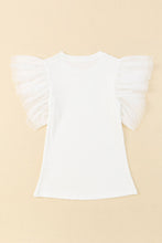 Load image into Gallery viewer, Sassy Ruffled Cap Sleeve Blouse
