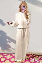 Load image into Gallery viewer, Long Sleeve Top and Wide Leg Pants Set

