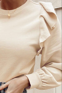 Ruffled Long Sleeve Blouse