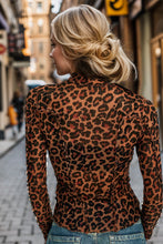 Load image into Gallery viewer, Frill Printed Long Sleeve Top
