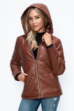 Load image into Gallery viewer, Pocketed Zip Up Puffer Jacket
