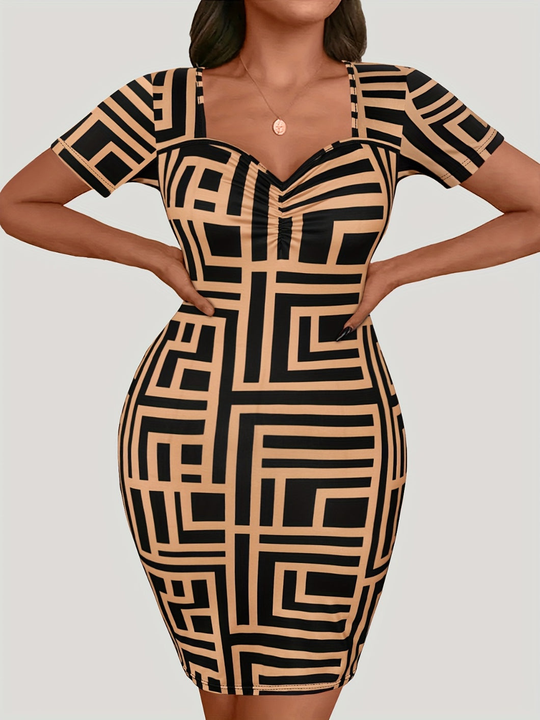 Sassy Plus Size Sweetheart Mini Dress