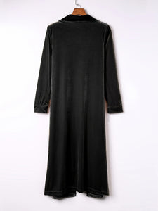 Sassy Open Front Long Sleeve Coat