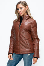 Load image into Gallery viewer, Pocketed Zip Up Puffer Jacket
