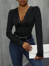 Load image into Gallery viewer, Laced Long Sleeve Bodysuit
