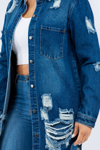 Distressed Denim Jacket