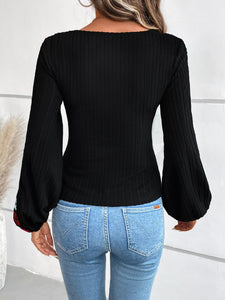Crochet Long Sleeve Top