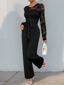 Sassy Lace Long Sleeve Jumpsuit
