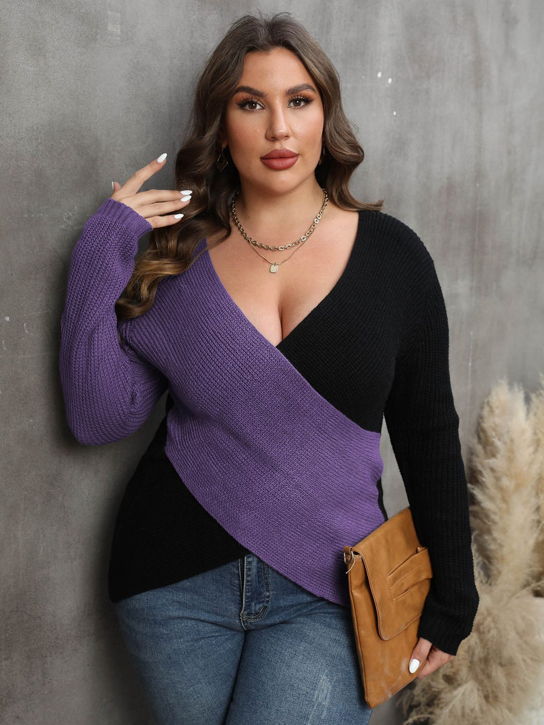 Sassy Two-Tone Sweater