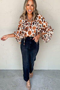 Printed Quarter Sleeve Blouse
