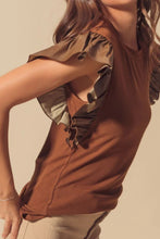 Load image into Gallery viewer, Sassy Ruffled Cap Sleeve Blouse
