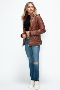 Pocketed Zip Up Puffer Jacket