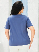 Load image into Gallery viewer, Cutout Short Sleeve Blouse
