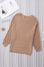 Load image into Gallery viewer, Round Neck Long Sleeve Knit Top
