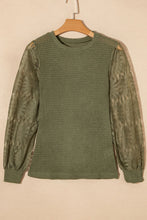 Load image into Gallery viewer, Sassy Ivory Lace Long Sleeve Top
