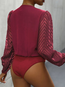 Sheer Long Sleeve Bodysuit