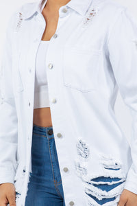 Distressed Denim Jacket
